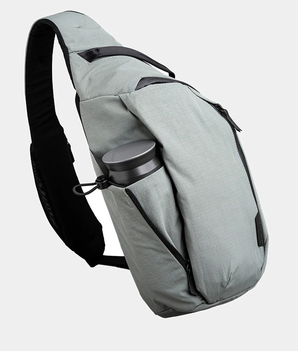 NWT Alpaka Metro Crossbody Left Shoulder 10L Sling Bag Gray | Axoflux 210D